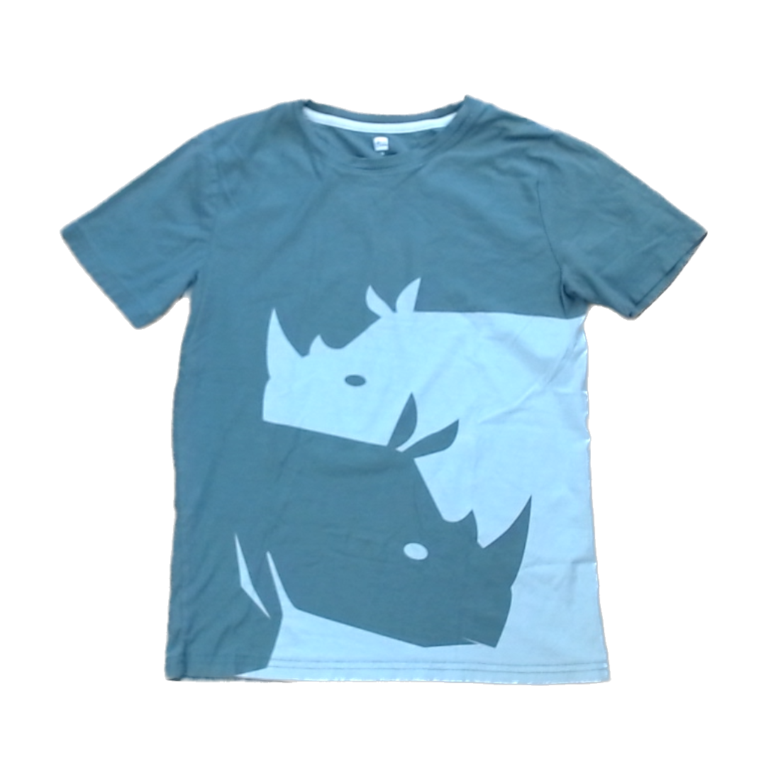 Tea Collection Boys Sage Green | Rhino Shirt Size: 14 Years Sage Green | Rhino