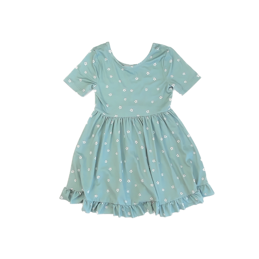 Chenault Girl Girls Sage Green Dress Size: 4T Sage Green