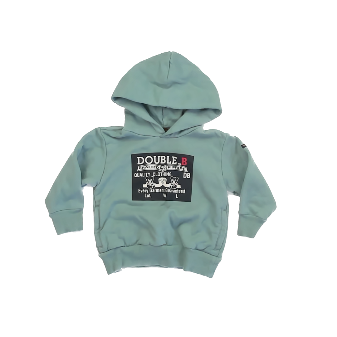 Miki House Boys Sage Green Hoodie Size: 3T (eu 100) Sage Green