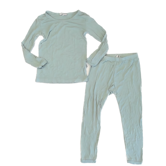 Kyte Unisex Sage Green 2-piece Pajamas Size: 4T Sage Green