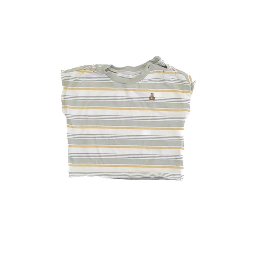 Gap Boys Sage | Ivory T-Shirt Size: 6-12 Months Sage | Ivory