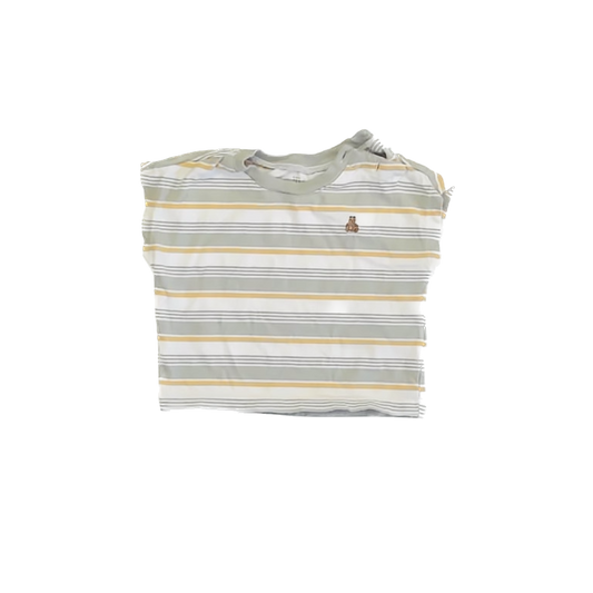 Gap Boys Sage | Ivory T-Shirt Size: 6-12 Months Sage | Ivory