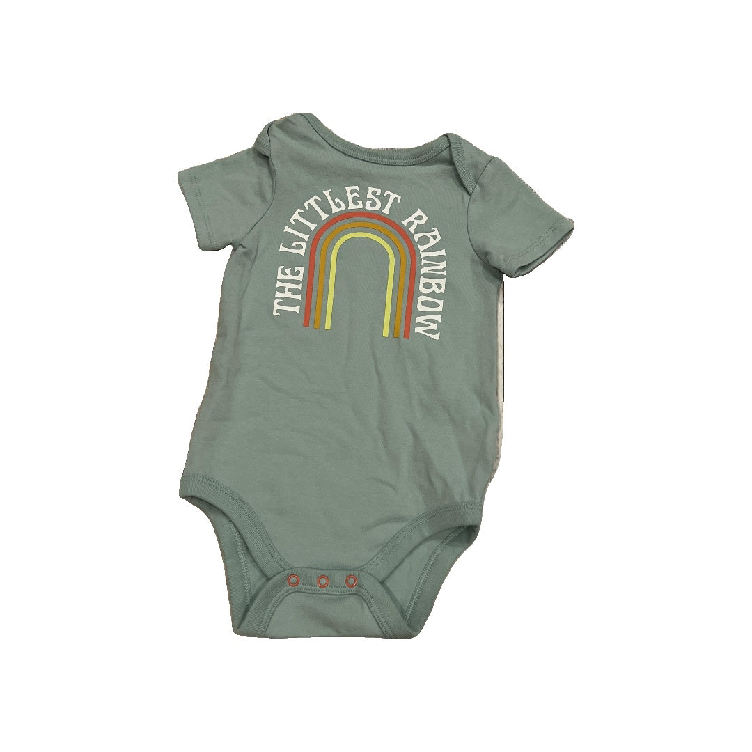 Cat & Jack Girls Sage | Rainbow Onesie Size: 6-9 months Sage | Rainbow