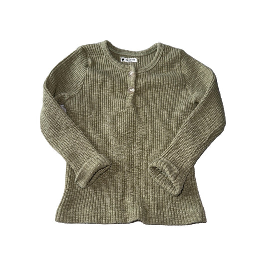 Hi Bye Unisex Sage Pajamas Size: 6-9 months Sage