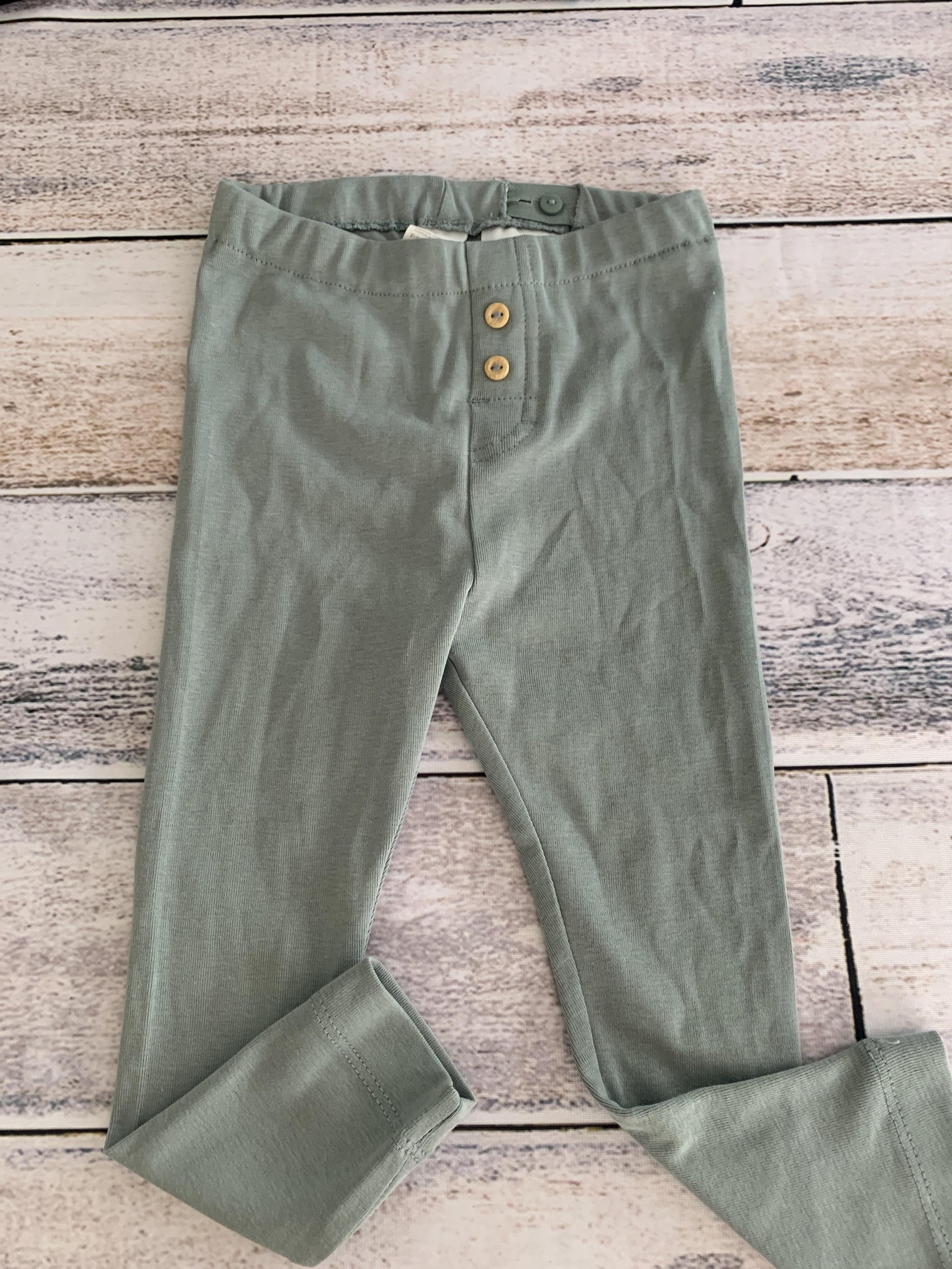H&M Girls Sage Pajamas Size: 2T Sage