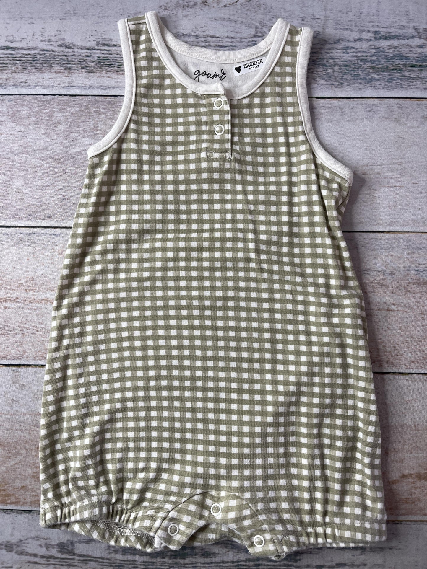 Goumi Boys Sage Romper Size: 2 years Sage