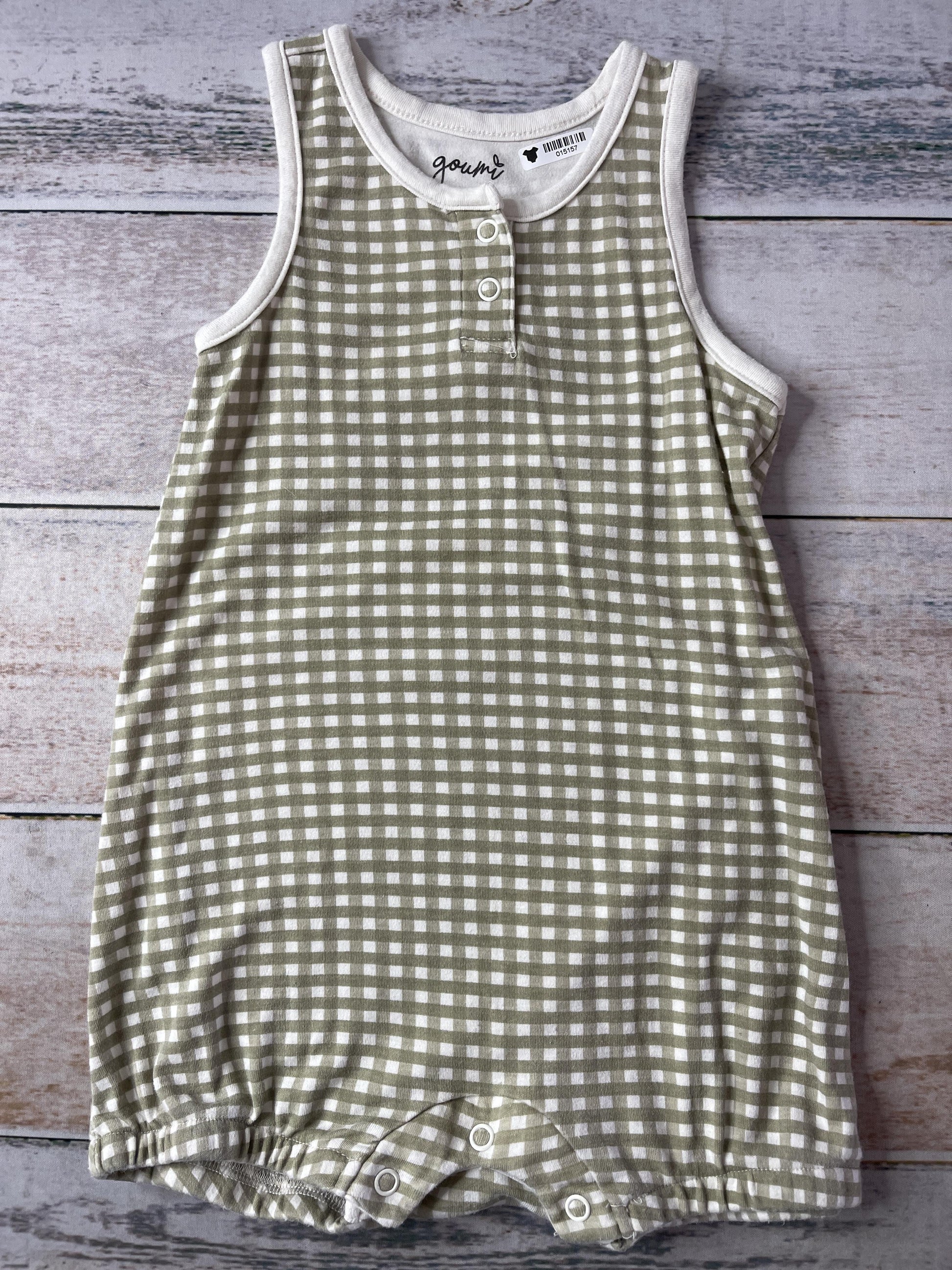 Goumi Boys Sage Romper Size: 2 years Sage