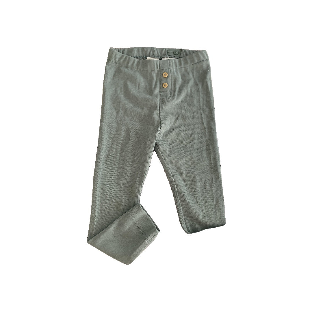 H&M Girls Sage Pajamas Size: 2T Sage