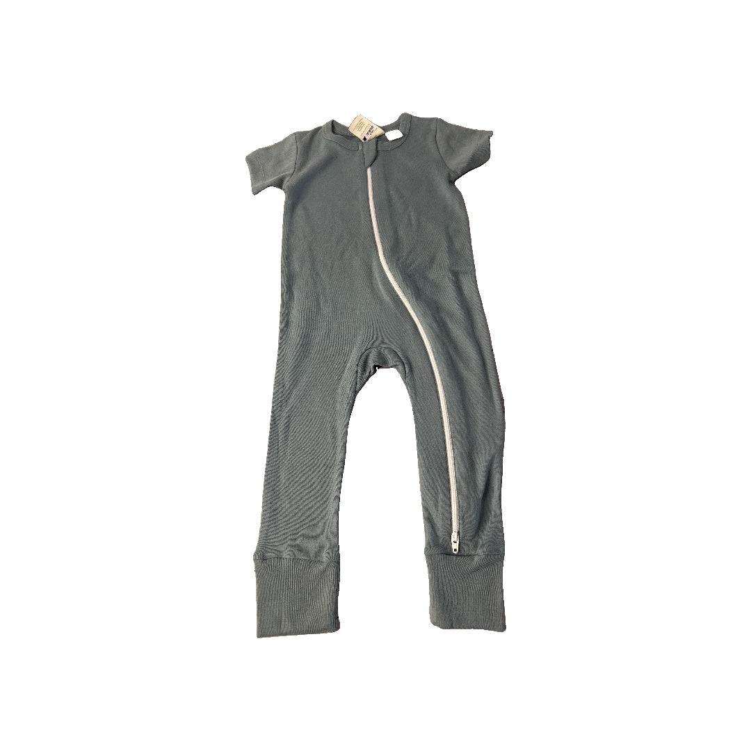 Unisex Sage 1-piece footed Pajamas Size: 12-18 months Sage