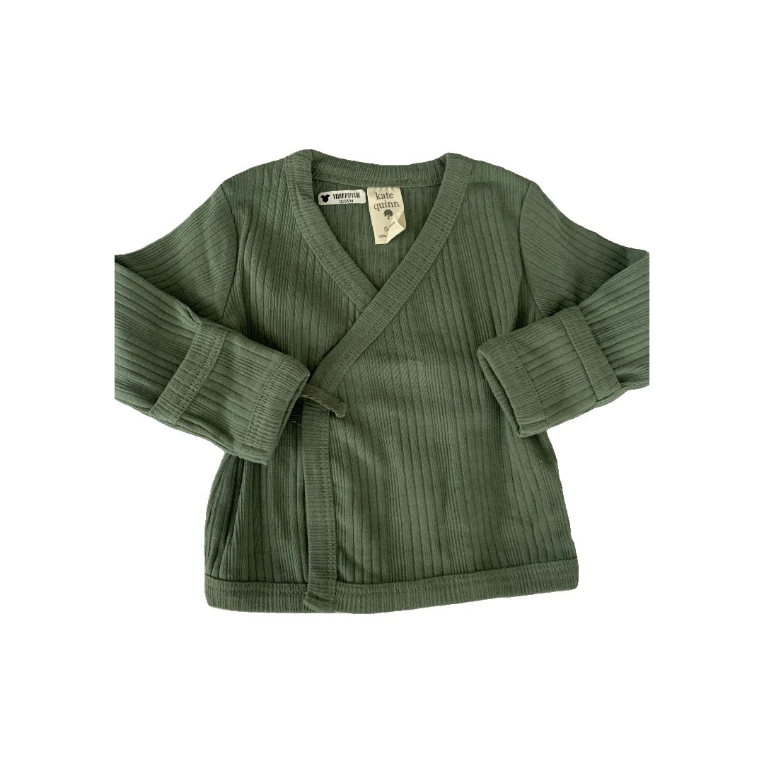 Kate Quinn Girls Sage Shirt Size: 0-3 months Sage