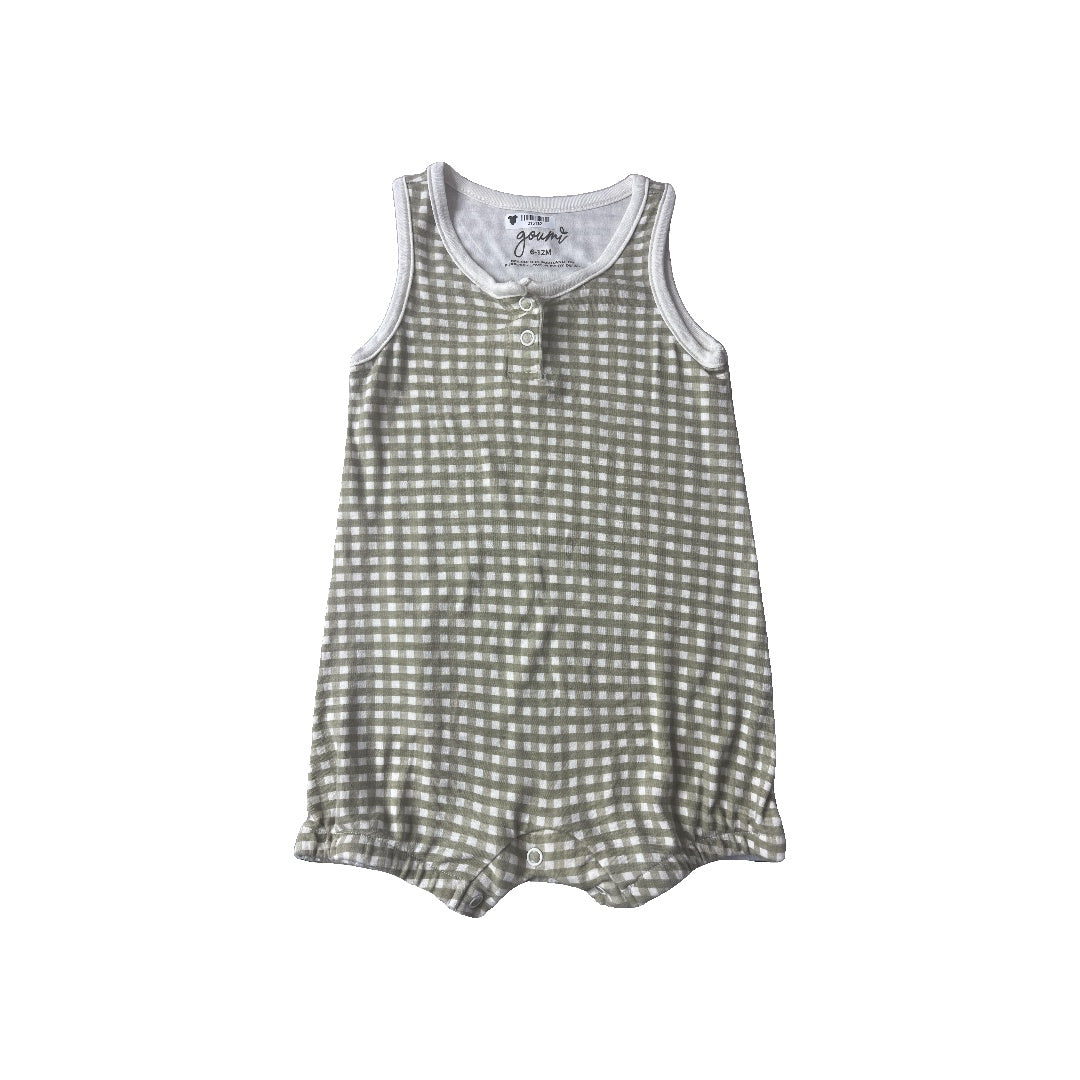 Goumi Unisex Sage Romper Size: 6-12 months Sage