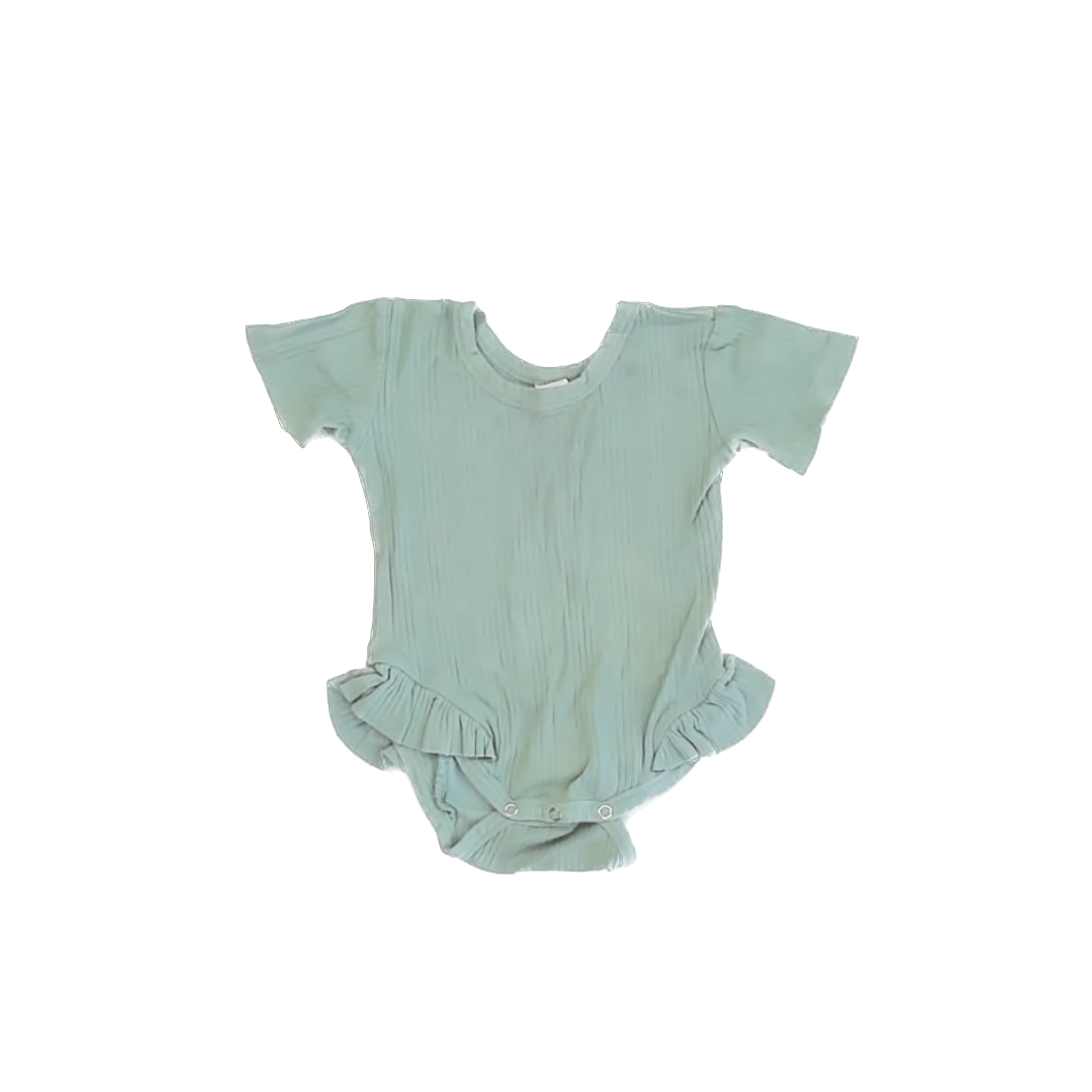 Kate Quinn Girls Sage Onesie Size: 12-18 Months Sage