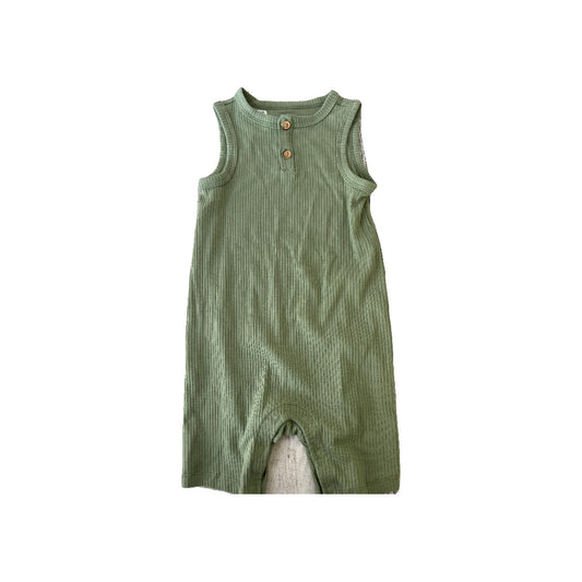 Cat & Jack Boys Sage Romper Size: 18 months Sage