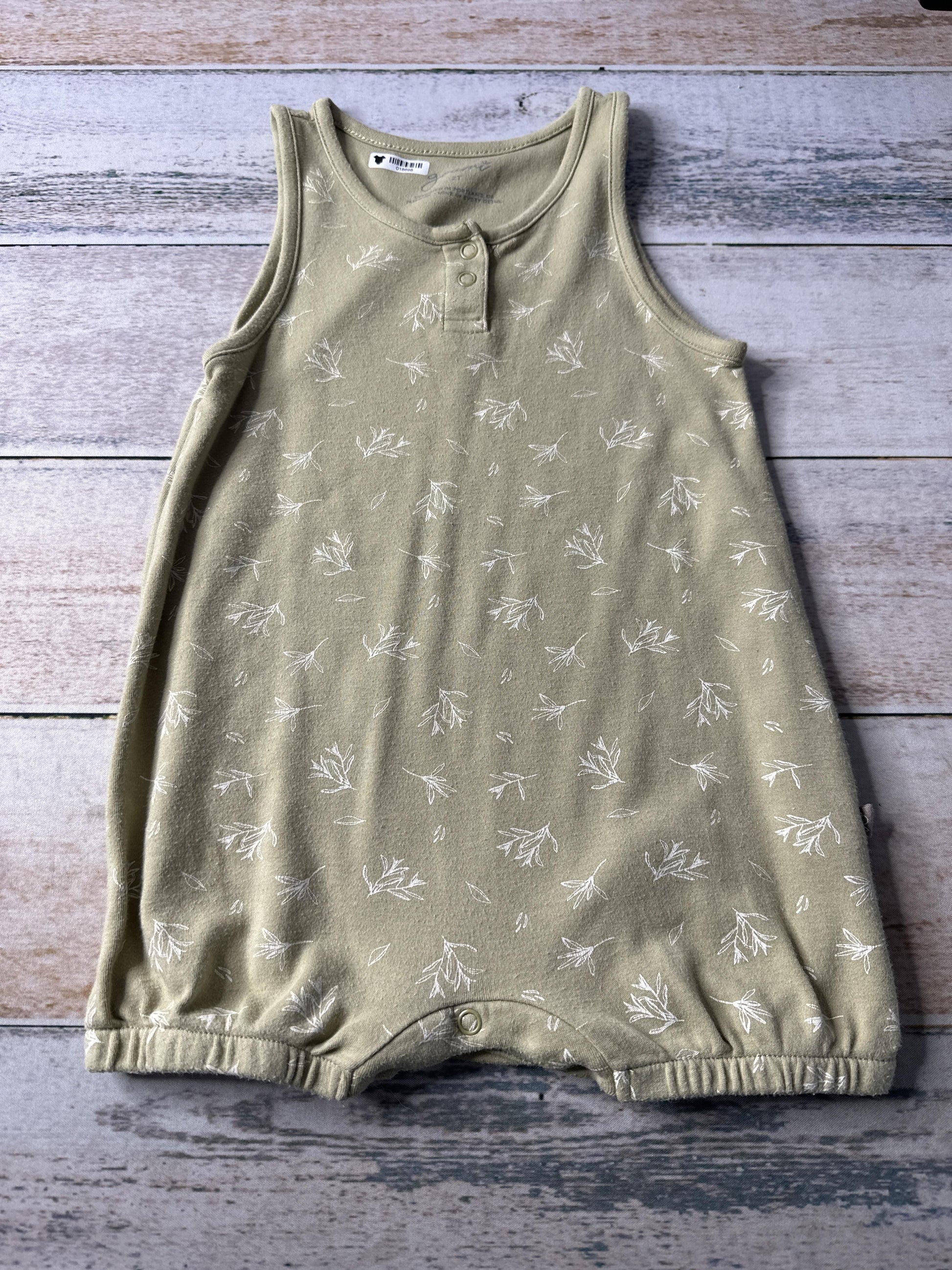 Goumi Boys Sage Romper Size: 2T Sage