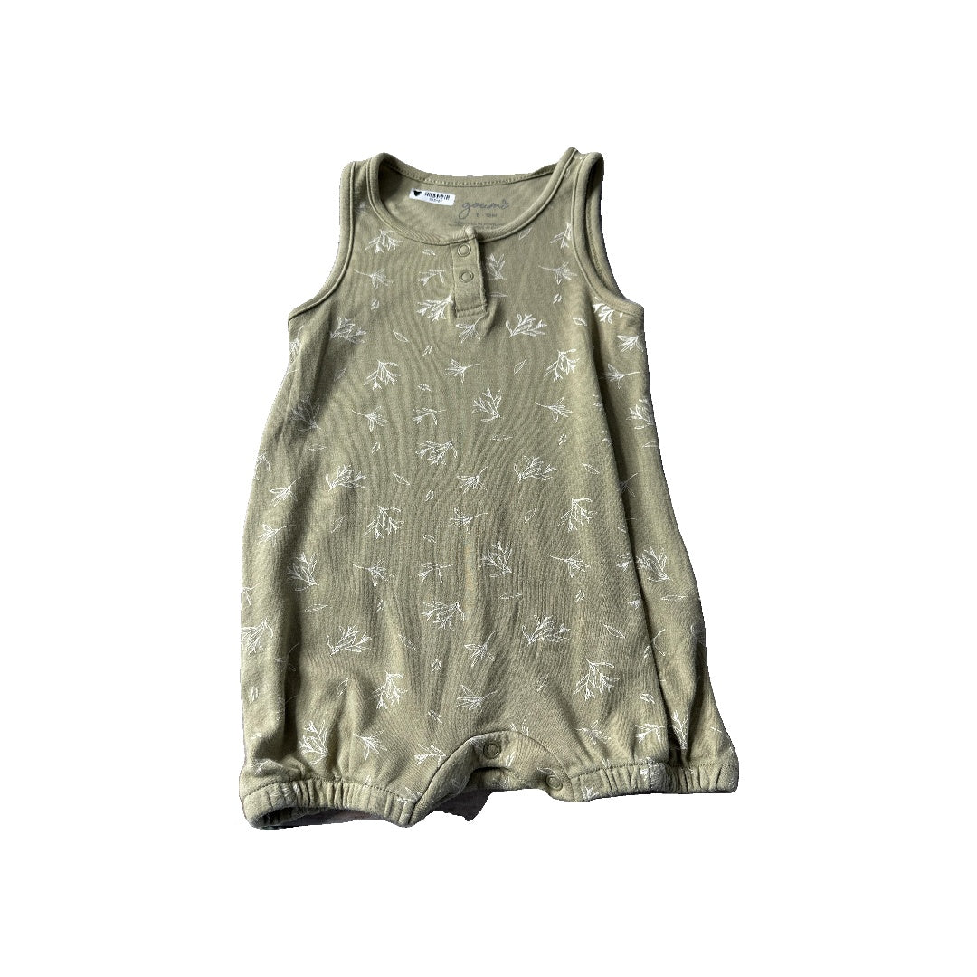 Goumi Boys Sage Romper Size: 6-12 months Sage