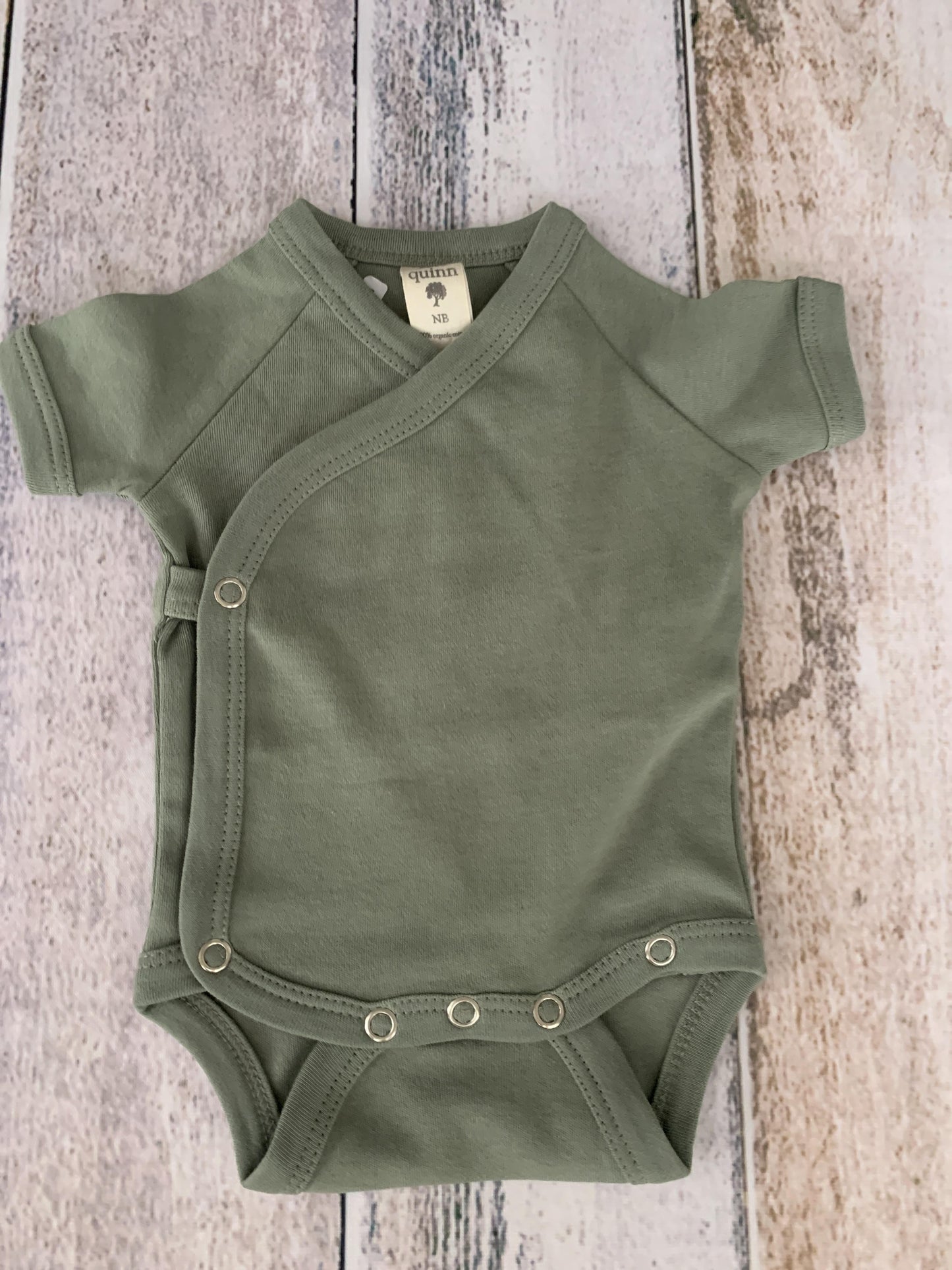 Kate Quinn Boys Sage Onesie Size: Newborn Sage