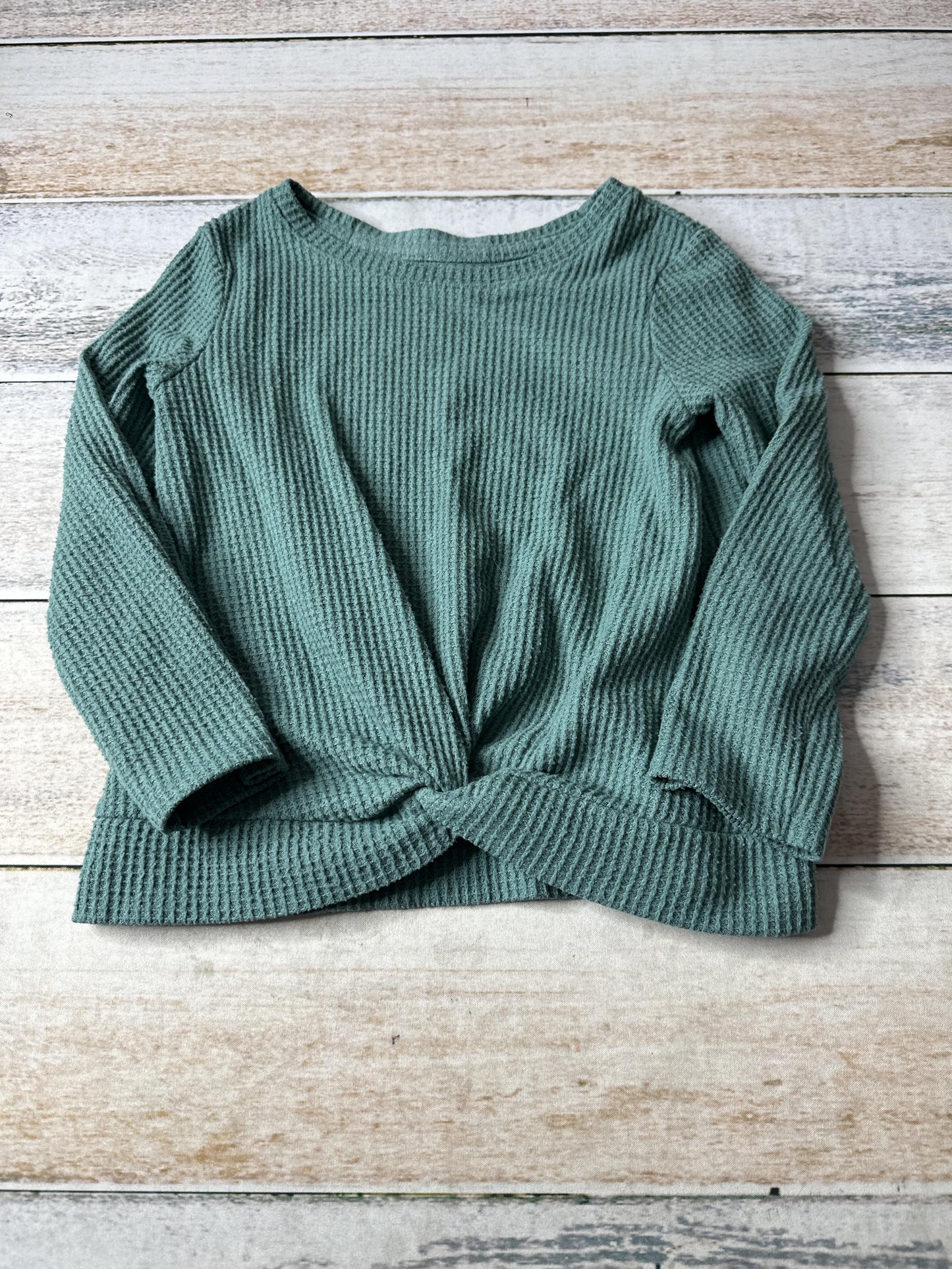 Carters Unisex Sage Long Sleeve Shirt Size: 5 Sage