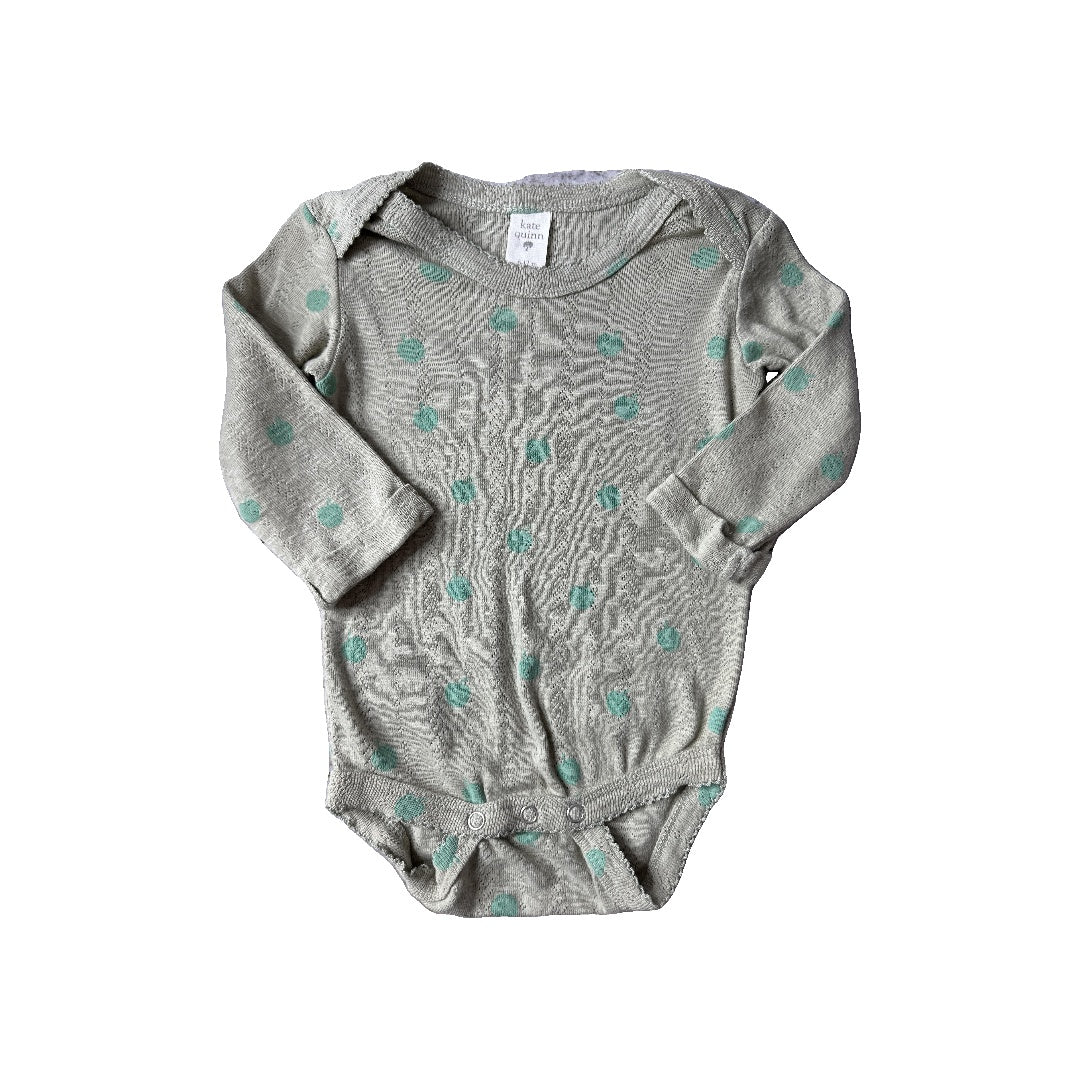 Kate Quinn Girls Sage Onesie Size: 6-12 months Sage