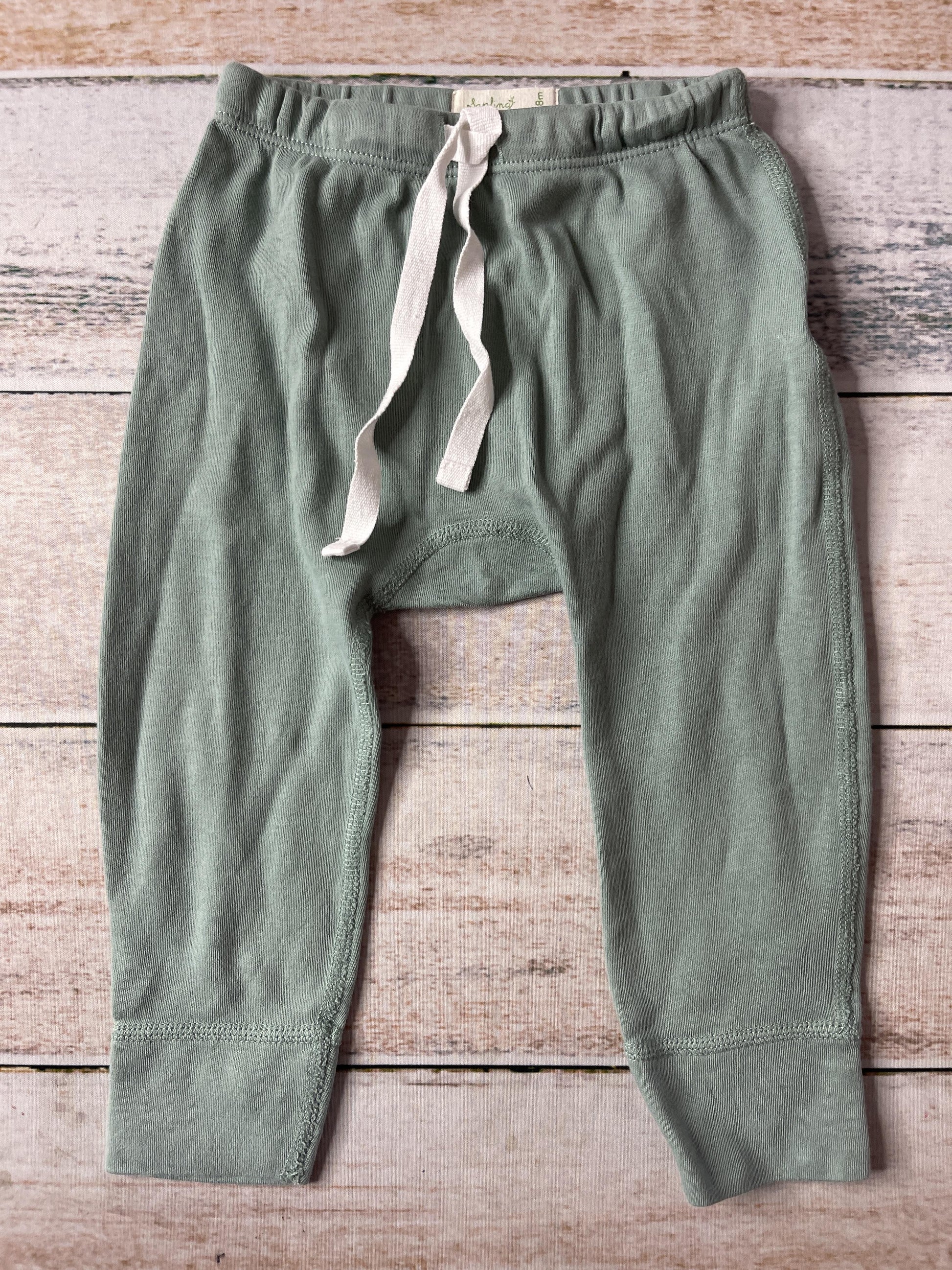 Sapling Unisex Sage Pants Size: 12-18 months Sage