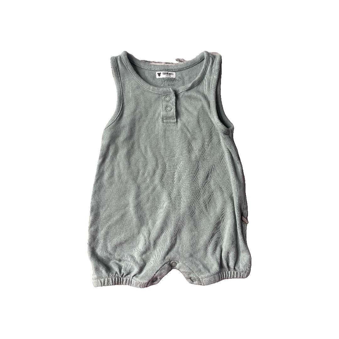 Goumi Unisex Sage Romper Size: 3-6 months Sage