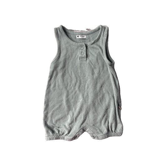 Goumi Unisex Sage Romper Size: 3-6 months Sage