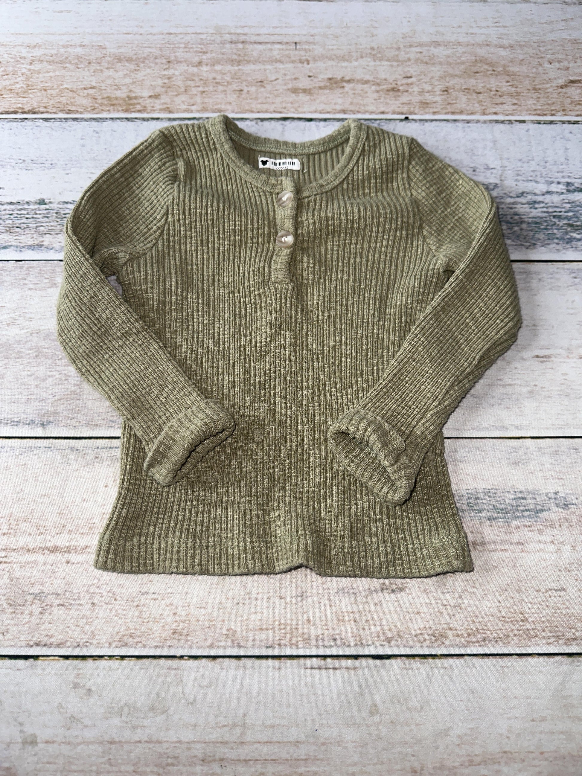 Hi Bye Unisex Sage Pajamas Size: 6-9 months Sage