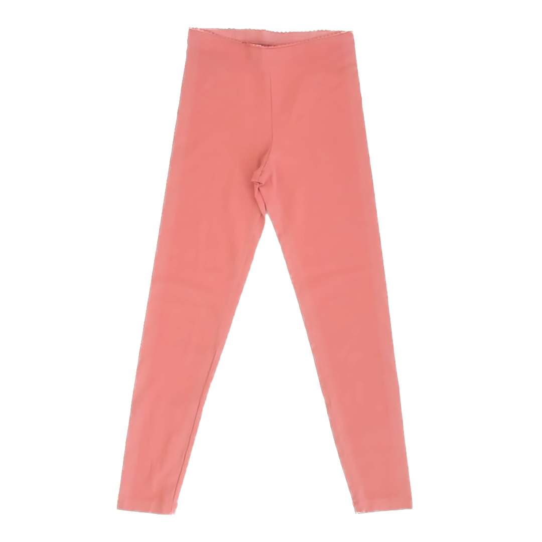 Tea Collection Girls Salmon Leggings Size: 10 Years Salmon