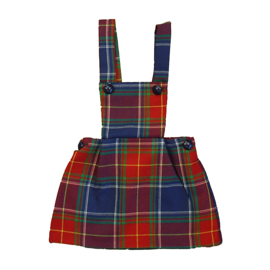 Classic Prep Girls Scottish Tartan Dress Size: 9-12 Months Scottish Tartan
