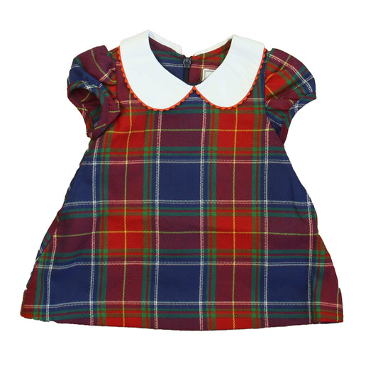 Classic Prep Girls Scottish Tartan Dress Size: 6-9 Months Scottish Tartan