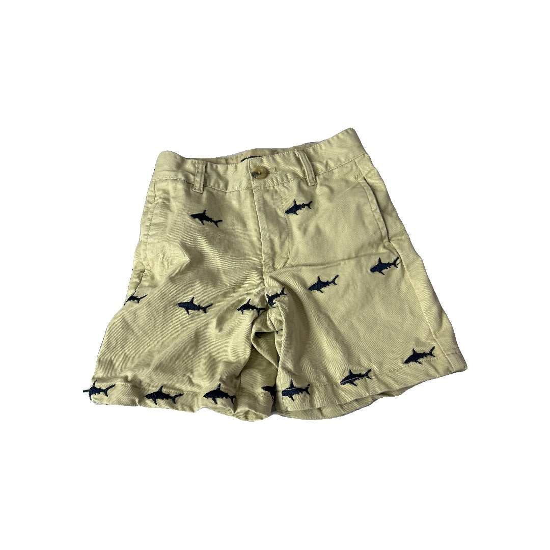 Boys Sea Animals | Tan Shorts Size: 4T Sea Animals | Tan