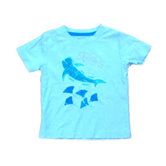 Tea Collection Boys Sea Green | Sea Creatures Shirt Size: 3T Sea Green | Sea Creatures