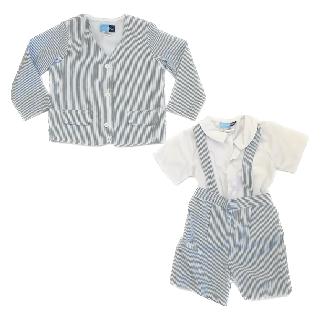 Goodlad Boys Seersucker Special Occasion Outfit Size: 4T Seersucker