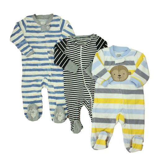 Boys Boys Set of 3 Pajama Grab Bag Size: NB-4T "choose size" Set of 3