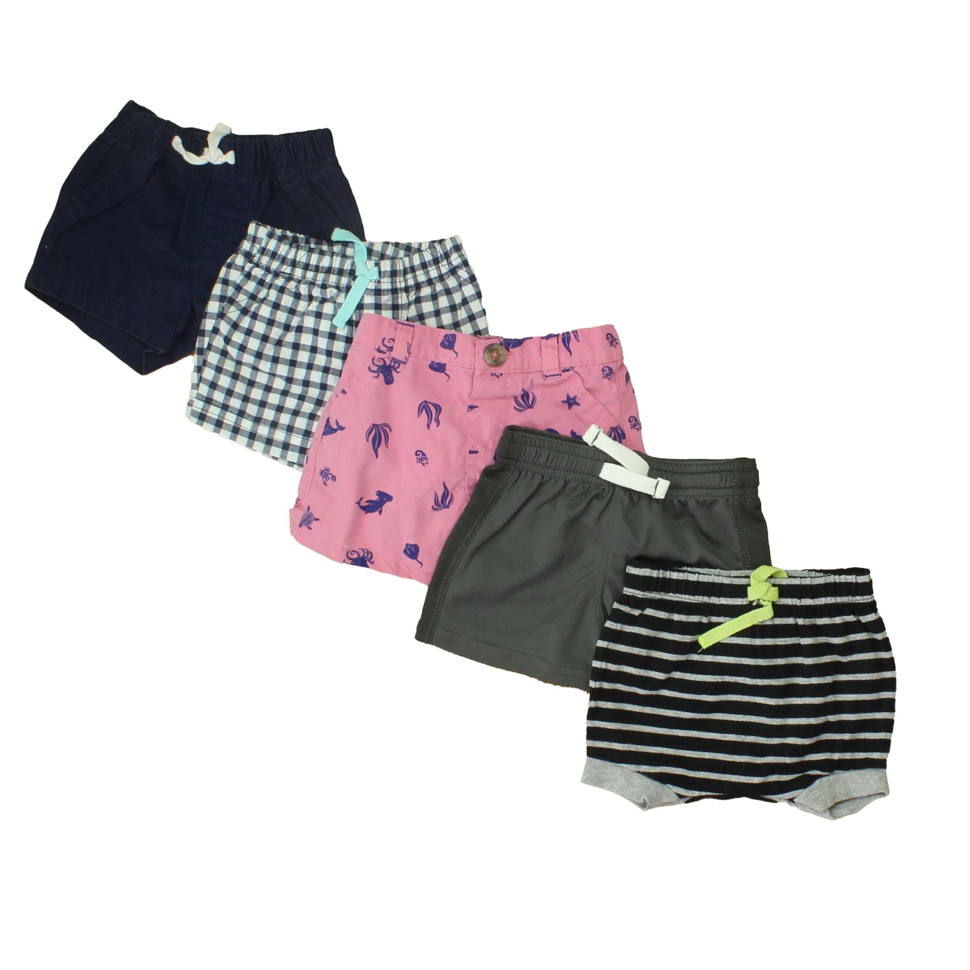 Boys Boys Set of 5 Summer Bottoms Size: NB-3T "choose size" Set of 5
