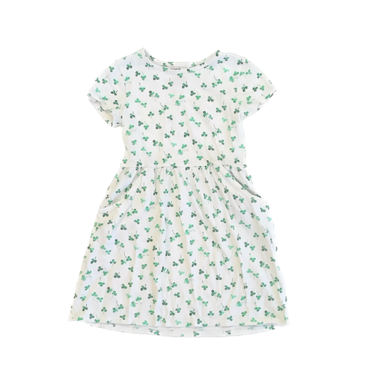 Cat & Jack Girls Shamrocks Dress Size: 8 Years Shamrocks