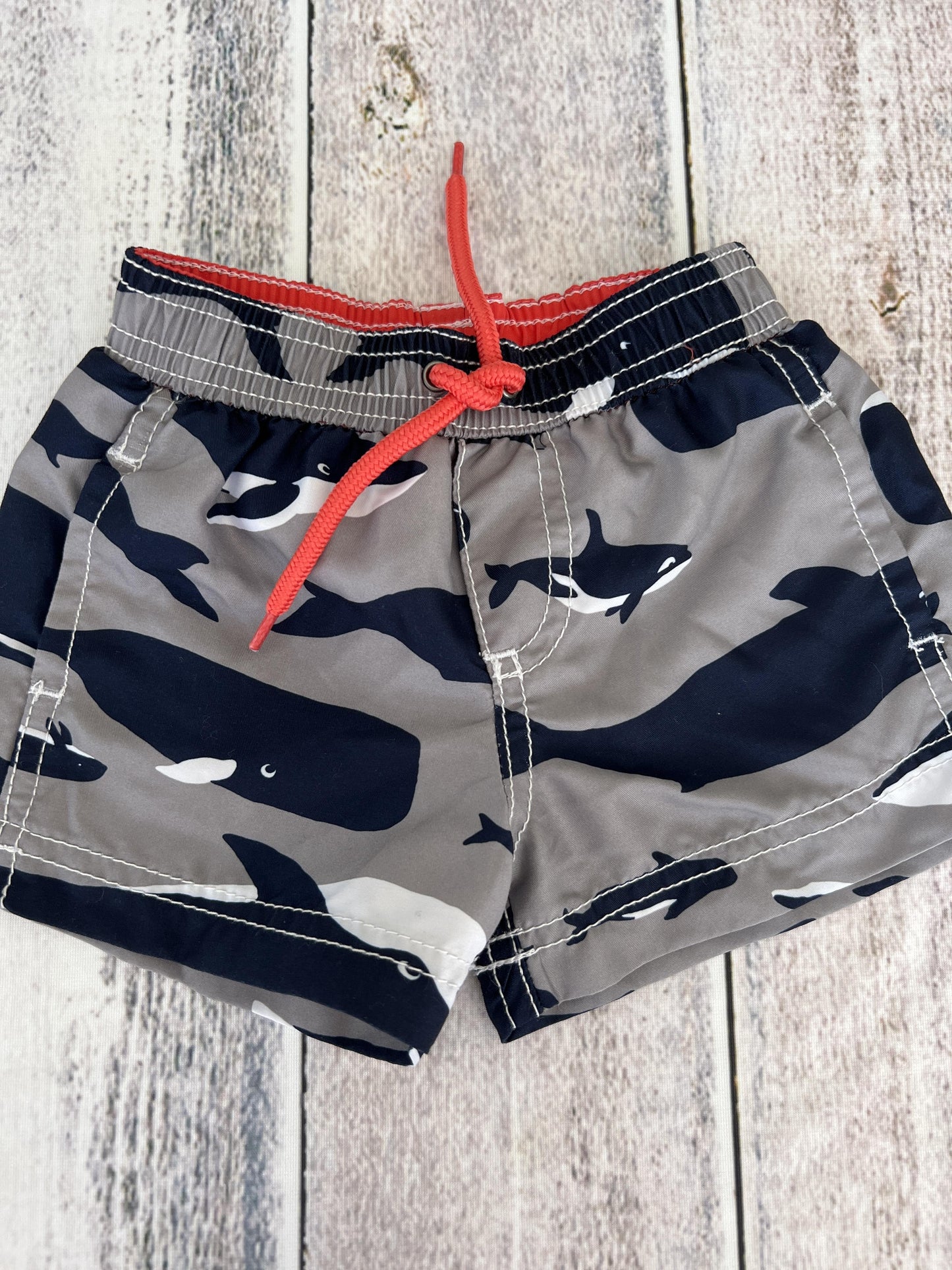 Carters Boys Sharks Trunks Size: 3-6 months Sharks