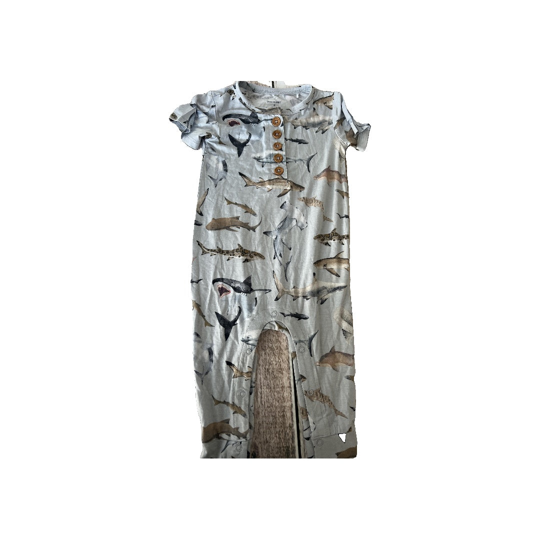 Posh Peanut Boys Sharks Romper Size: 2T Sharks
