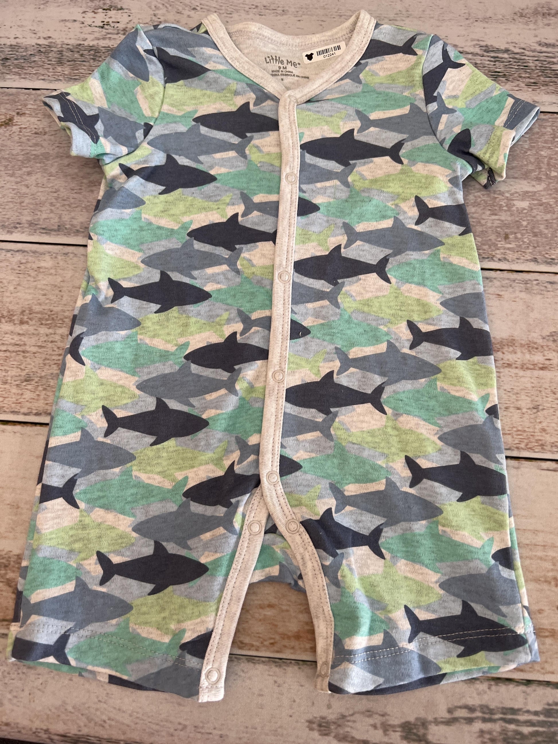 Boys Sharks Romper Size: 9 months Sharks