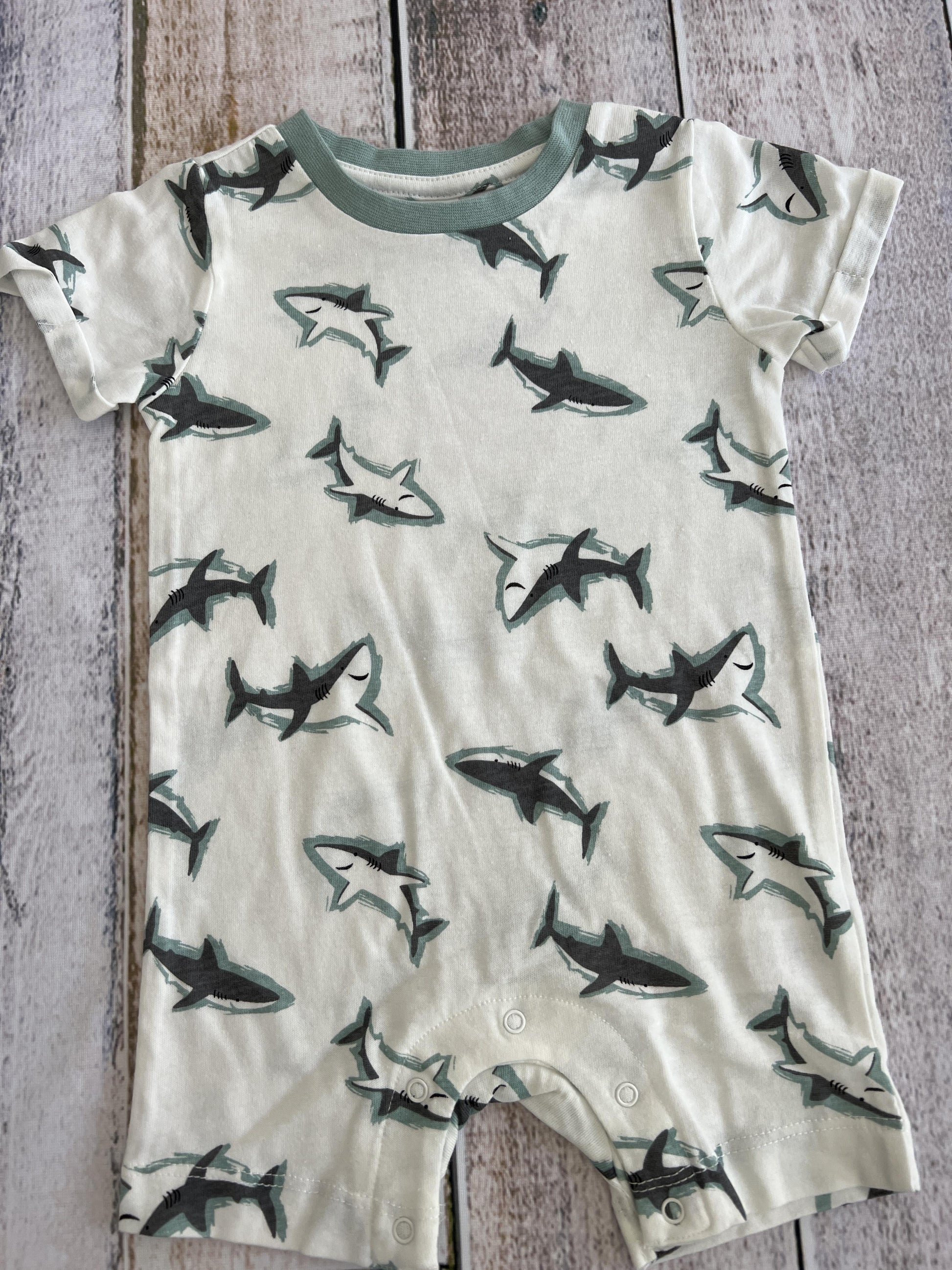 PL Baby Boys Sharks Romper Size: 12 months Sharks