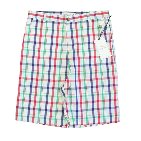 Classic Prep Boys Sherbert Plaid Shorts Size: 6-14 Years