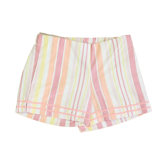 Classic Prep Girls Sherbert Stripe Shorts Size: 2-5T Sherbert Stripe