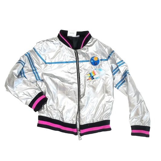 Over the Moon Girls Silver | Blue Jacket Size: 6 Years Silver | Blue