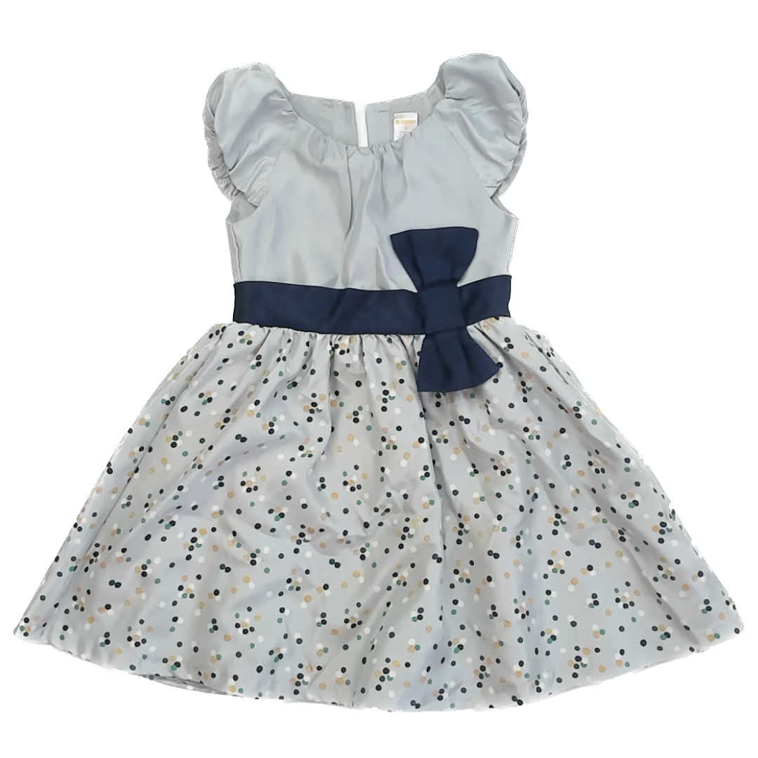 Gymboree Girls Silver | Navy Special Occasion Dress Size: 6 years Silver | Navy