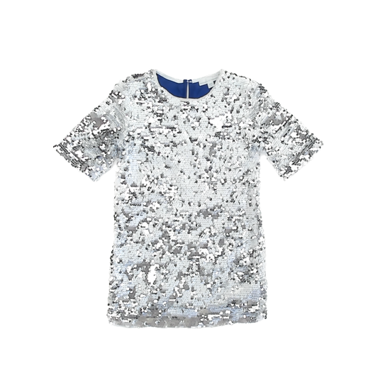 Rockets Of Awesome Girls Silver Sequins Dress Size: 5T Silver Sequins