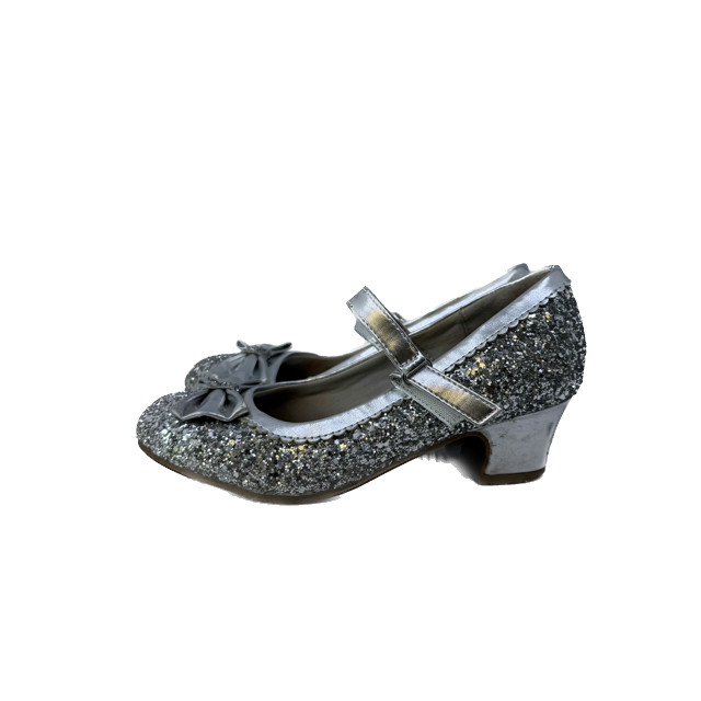 Unknown Girls Silver Sparkle Shoes Size: 2 Youth Silver Sparkle