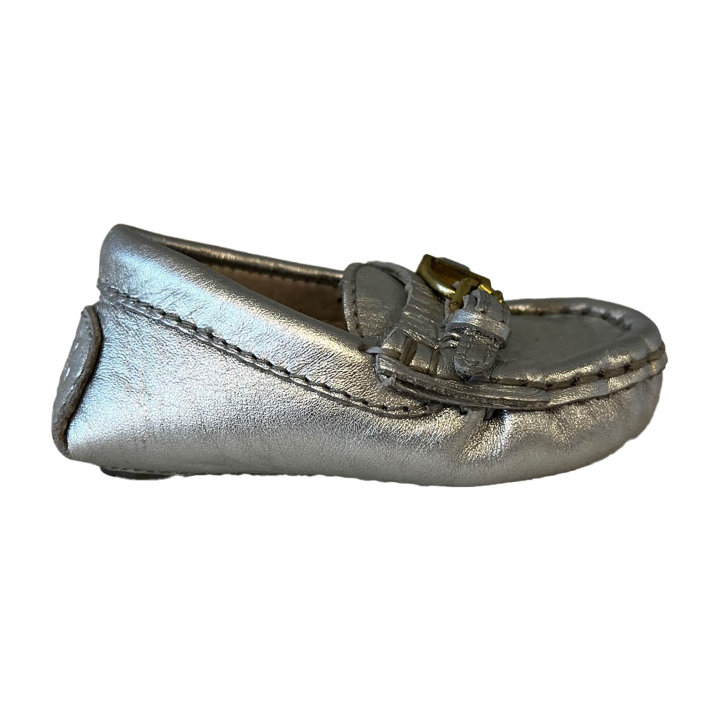 Ralph Lauren Unisex Silver Shoes Size: 1 Infant Silver