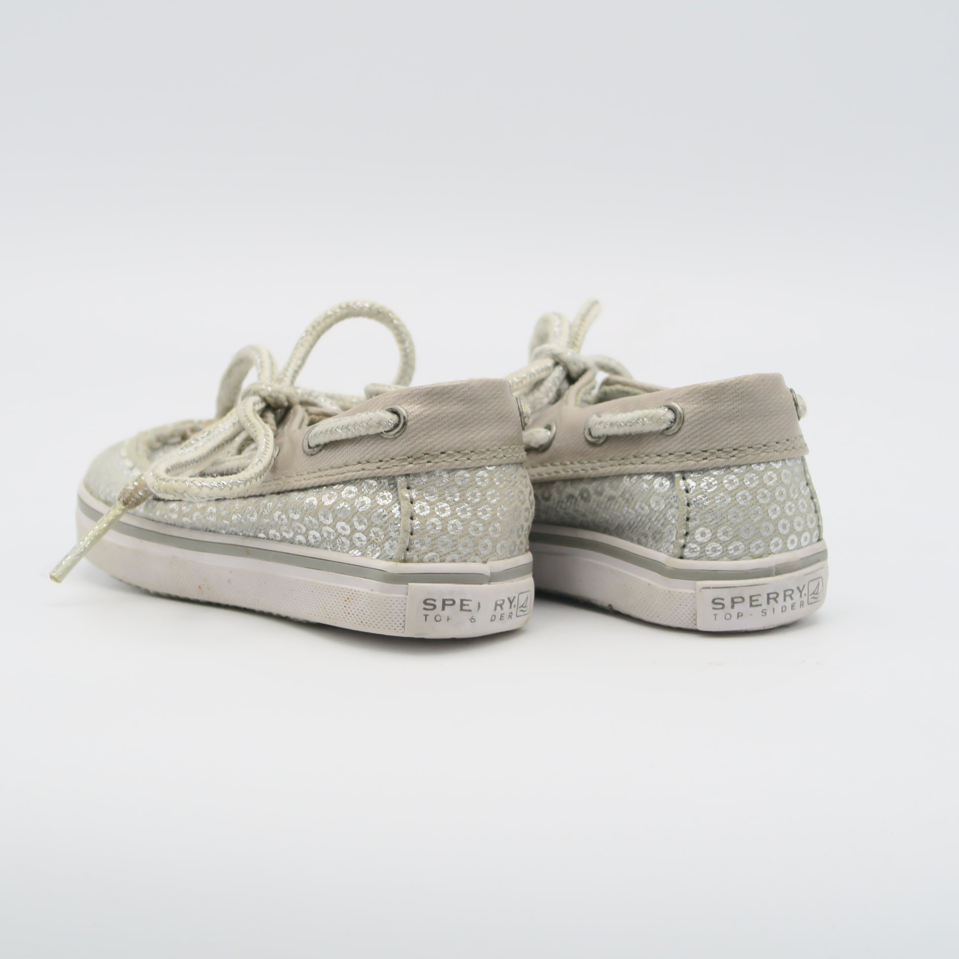 Sperry Girls Silver Shoes Size: 1 Infant Silver