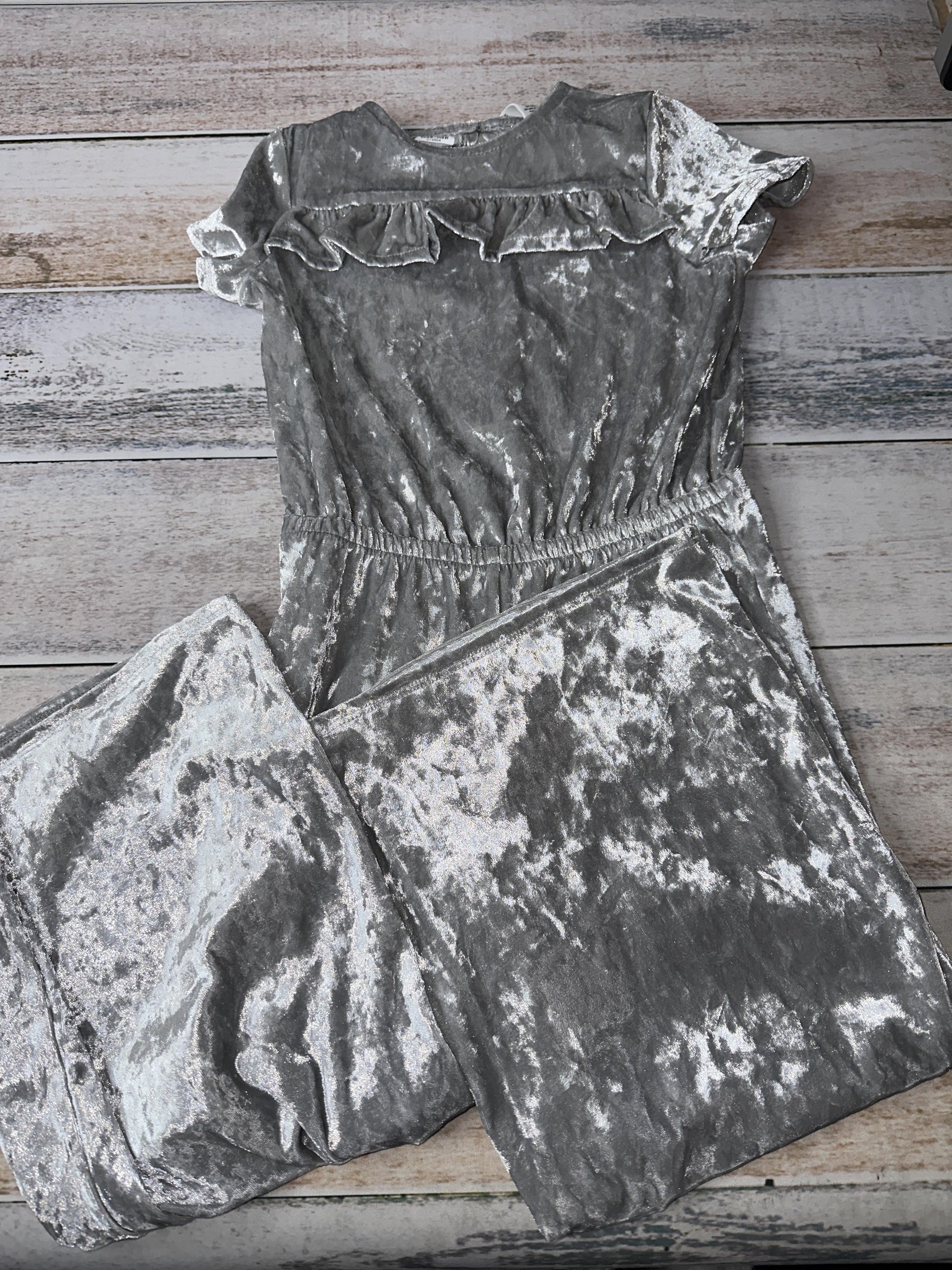 Harper Canyon Girls Silver Romper Size: 5T Silver