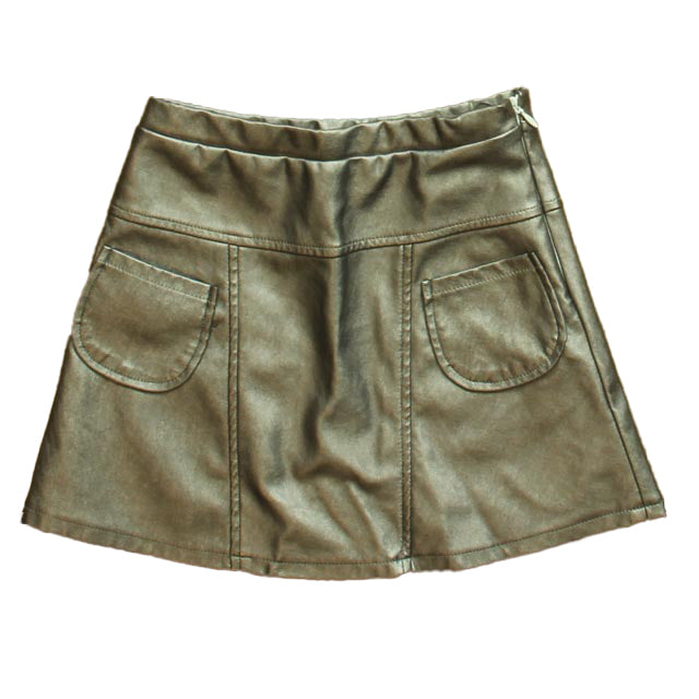 Imoga Girls Silver Skirt Size: 5T Silver