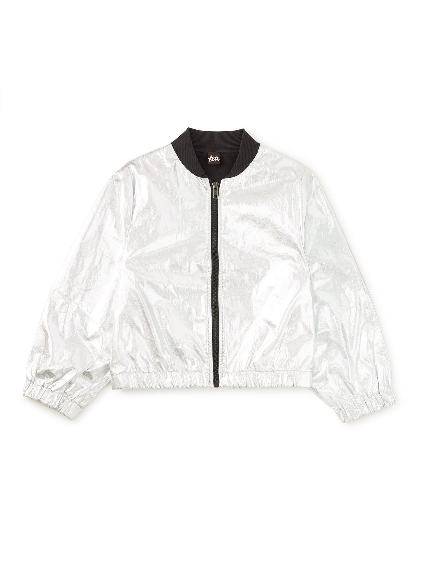 Tea Collection Girls Silver Jacket Size: 4-5T Silver
